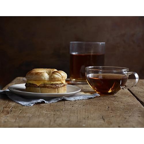 Miniatura 6 de Gourmet Kitchn Jimmy Dean Salchicha, huevo y queso Croissant  3 cajas (12 sándwiches cada caja, 36 en total) desayuno congelado sobre la marcha,