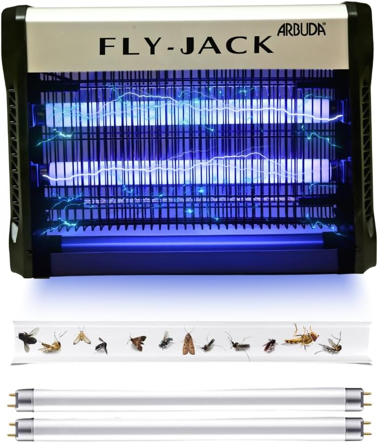 Arbuda Fly-Jack Electric Insect Killer, Indoor Bug Zapper, Electronic Fly Catcher with UV Light