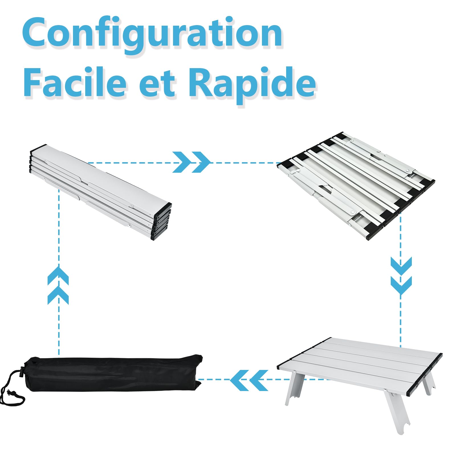 COSTWAY Lot de 2 Chaises de Plage Pliante avec Table Enroulable en Aluminium, Fauteuil de Jardin Inclinables à 5 Positions Charge Max 136 KG, pour Randonnée Plage Pêche (Floral)