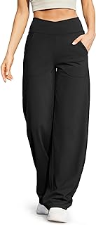 G4Free Wide Leg Pants for Women Yoga Dress Pants with Pockets Petite/Regular/Tall Loose Casual Work Trouser Pants