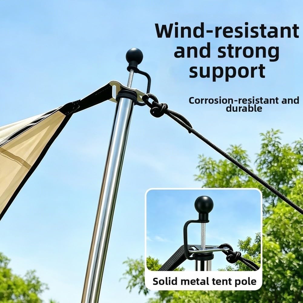 Pali per campeggio Acciaio Regolabili 80-228cm Pali per campeggio