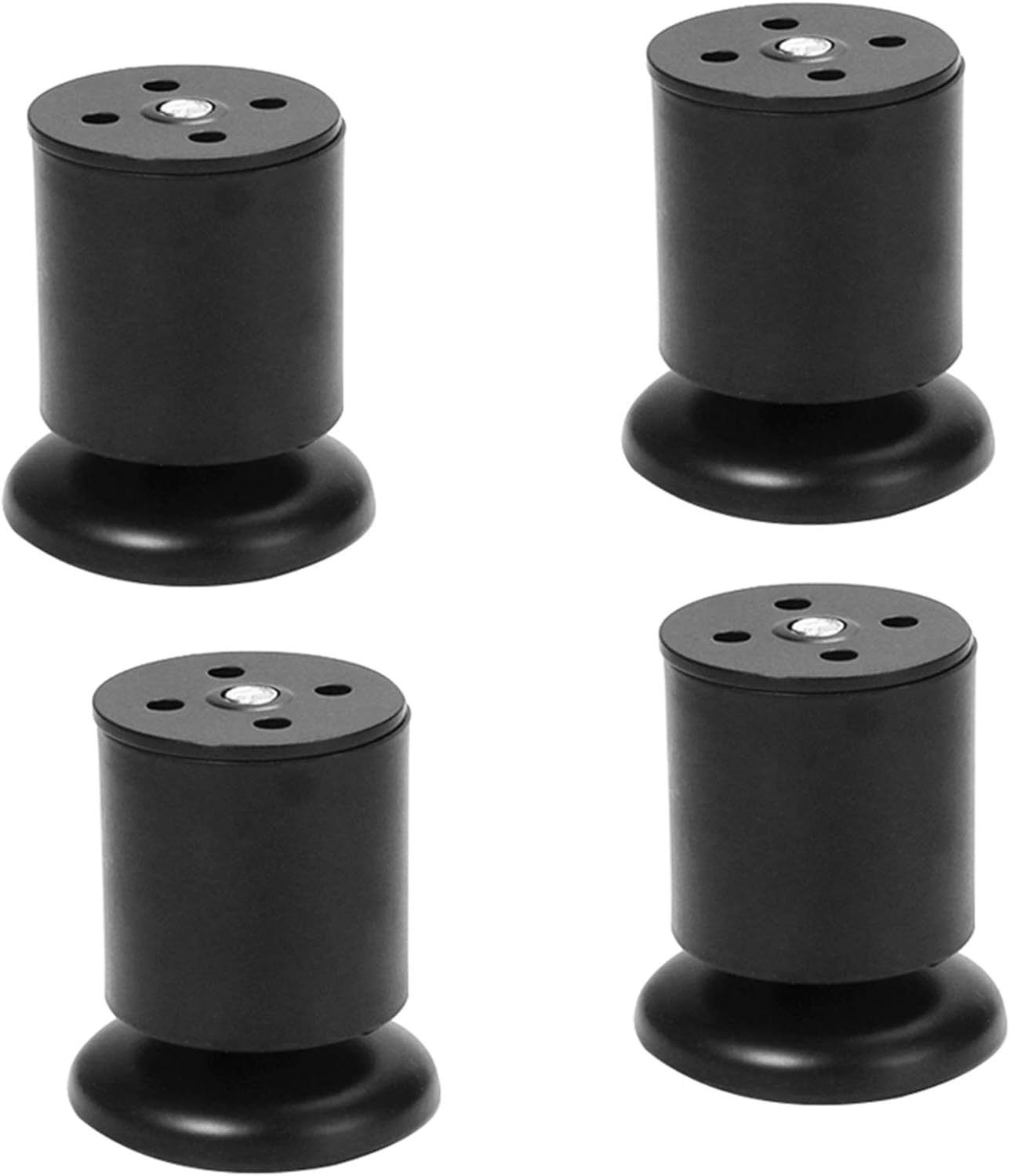 Rhllvj Black Metal Adjustable Furniture Feet Sofa Support Legs Tv Cabinet Coffee Table Support Legs Bathroom Table Legs(,80Mm(3.14In))