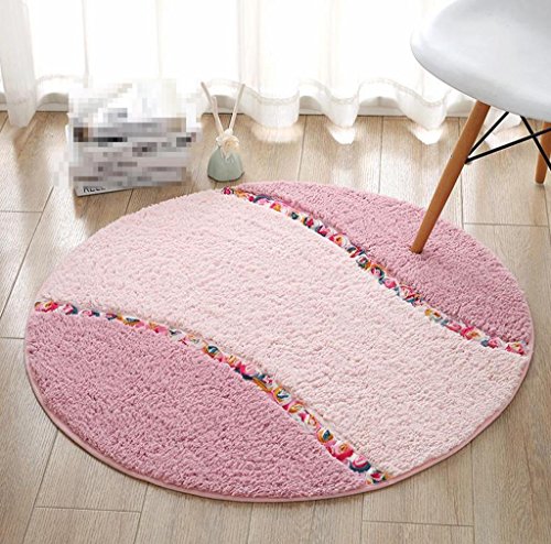DYI Pastoral round carpet, mattress swivel chair basket mat, living room bedroom non-slip mat, round carpet, 4