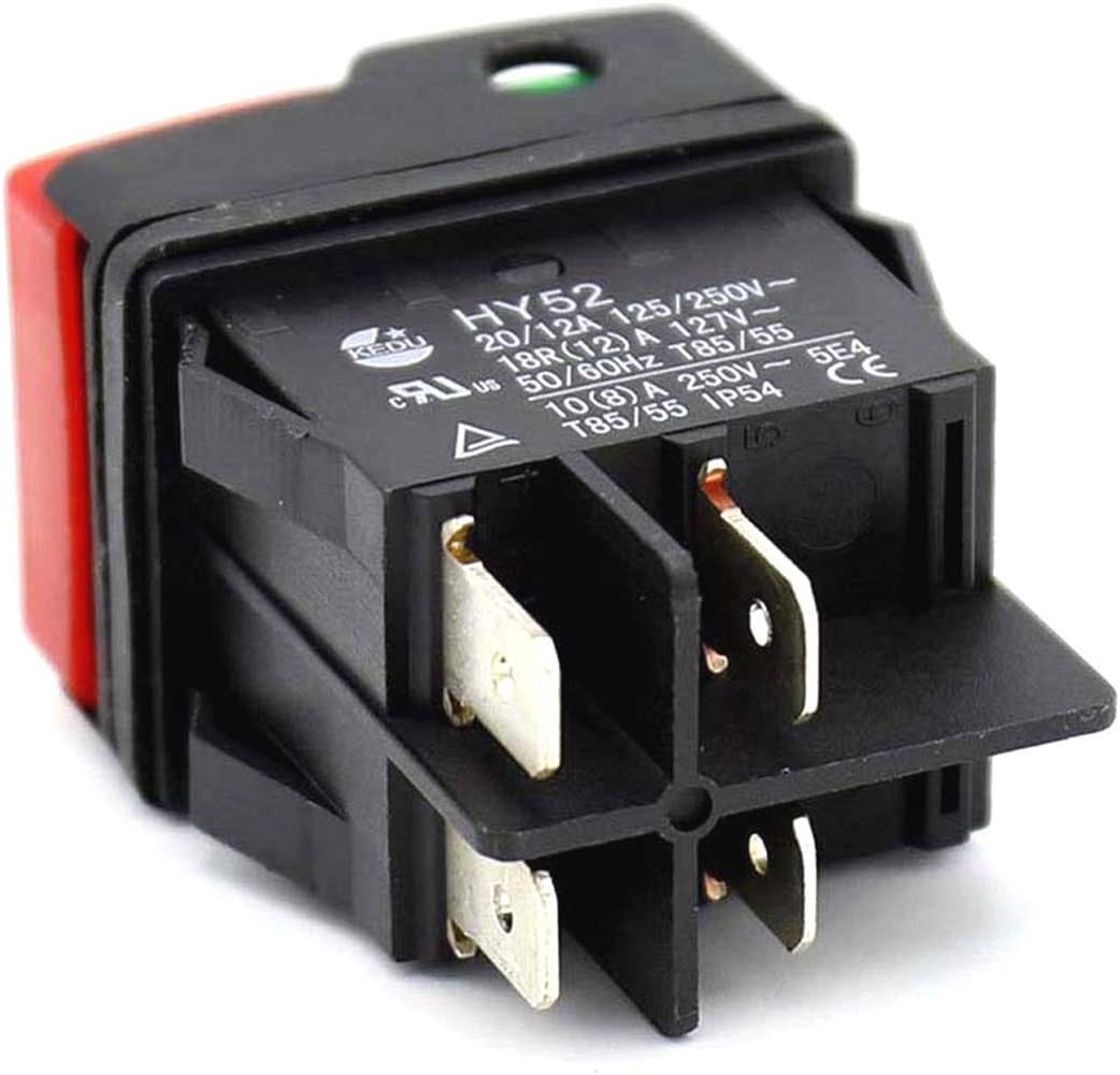 Buy KEDU HY52 4Pins Industrial On Off Pushbutton Switch Electric Push