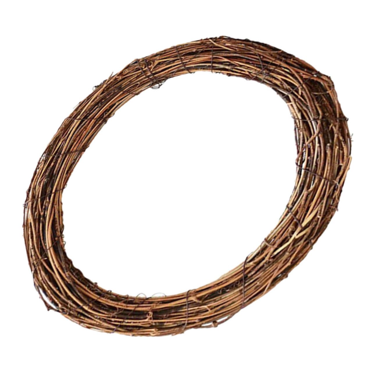 ABOOFAN 3 Piezas Guirnalda ratán Hecha a Mano Dofu Rattan Circle 3pcs 30cm decoración navideña decoração Mimbre Bricolaje círculos para Hacer Rings Navidad