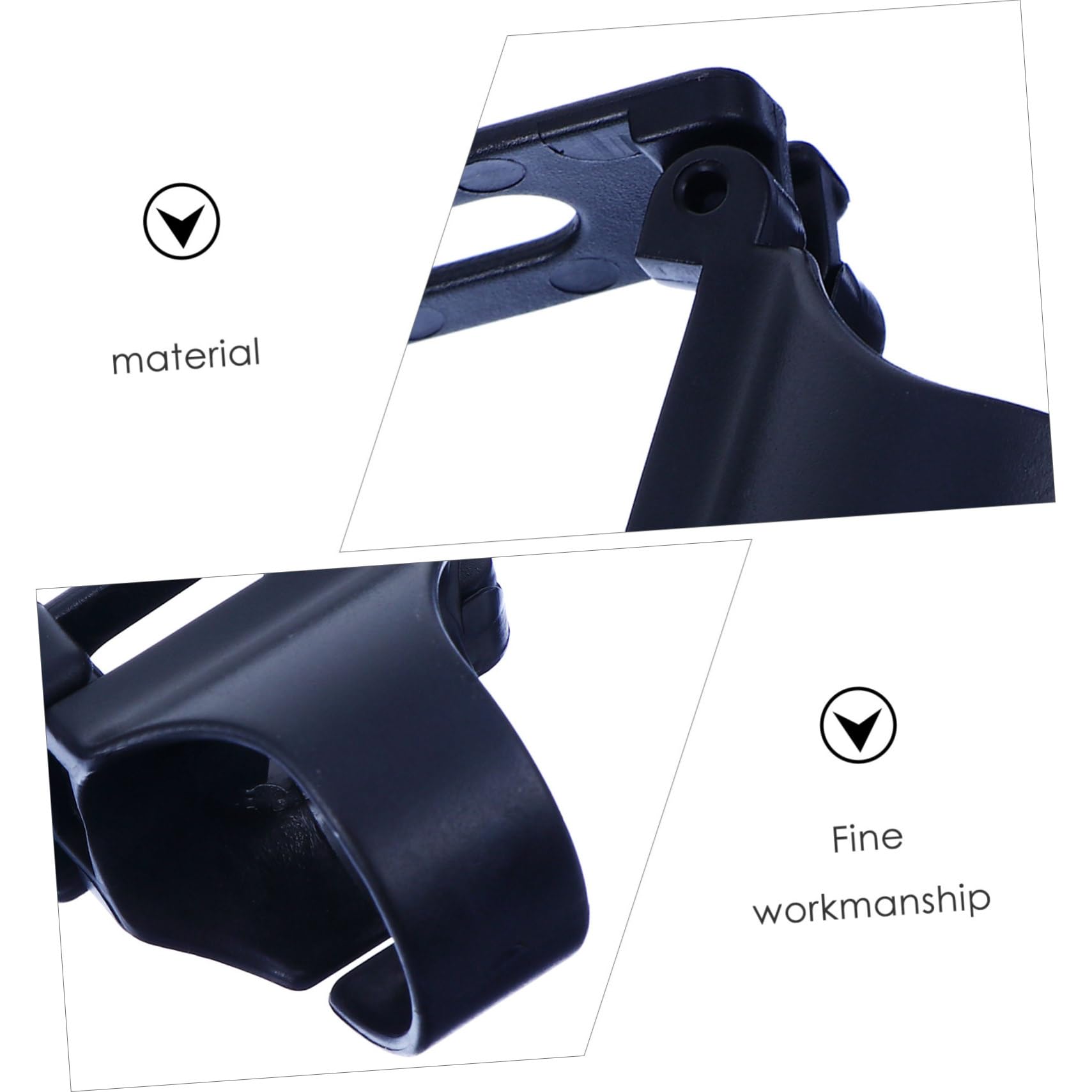 Yardwe Scuba Diving Mask Straps 10 Pieces Snorkel Retainer Clips Silicone Buckle for Divers