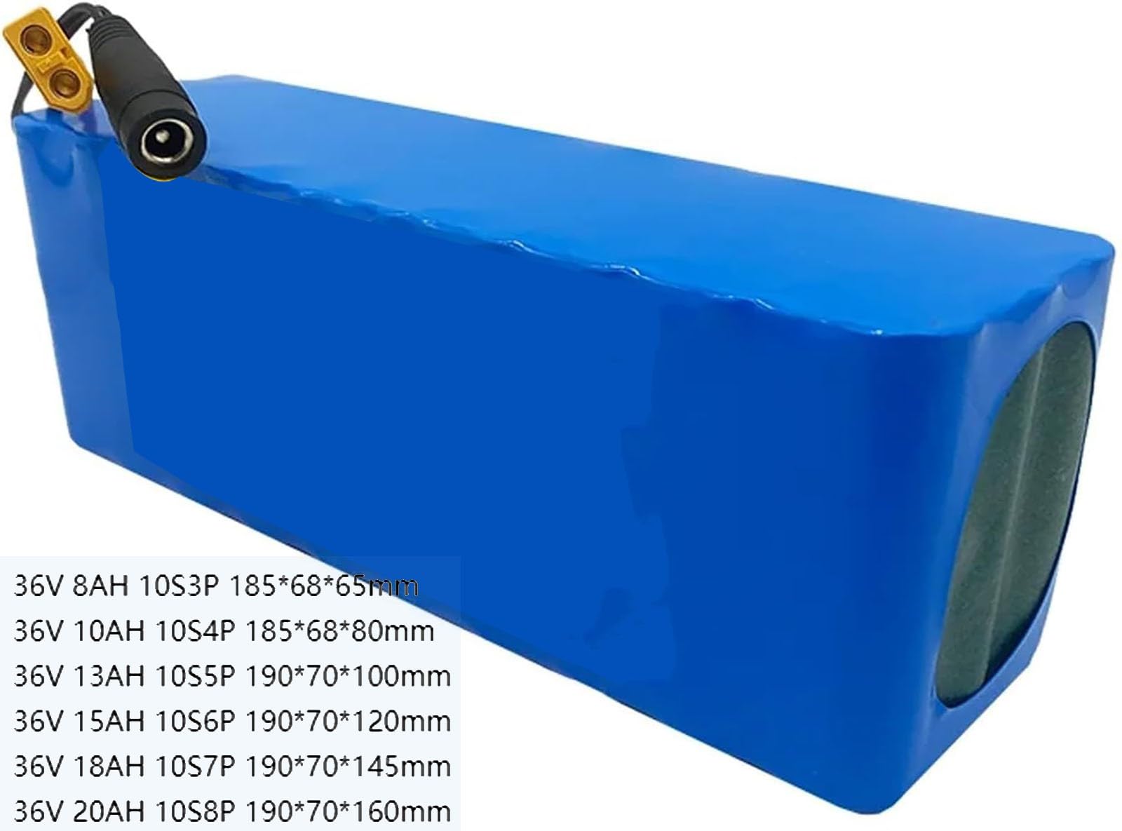 E-Bike Li-ion Akku 36V 8AH 10AH 13AH 15AH 18AH 20AH, Batterie de vélo électrique 36V für Elektrofahrrad Pedelec mit Ladegerät, geeignet für 200W 350W 500W 750W 800W Motor