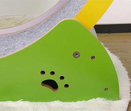 Miniatura 6 de ROYUMI Rueda de ejercicio para gatos para interiores, rueda de ejercicio para gatos pequeños, rueda de ejercicio para gatos con espacio pequeño,