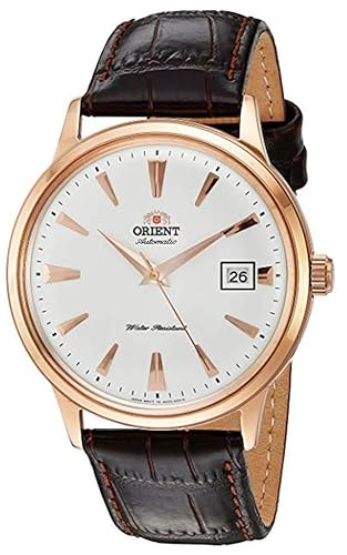 Orient '2nd Gen Bambino Version I' Japanese Automatic Stainless Steel and Leather Dress Watch
