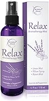 Brookethorne Naturals Relax Lavender Pillow Spray for Sleep - Natural Aromatherapy Linen Mist with Peppermint Essential Oil, 4oz