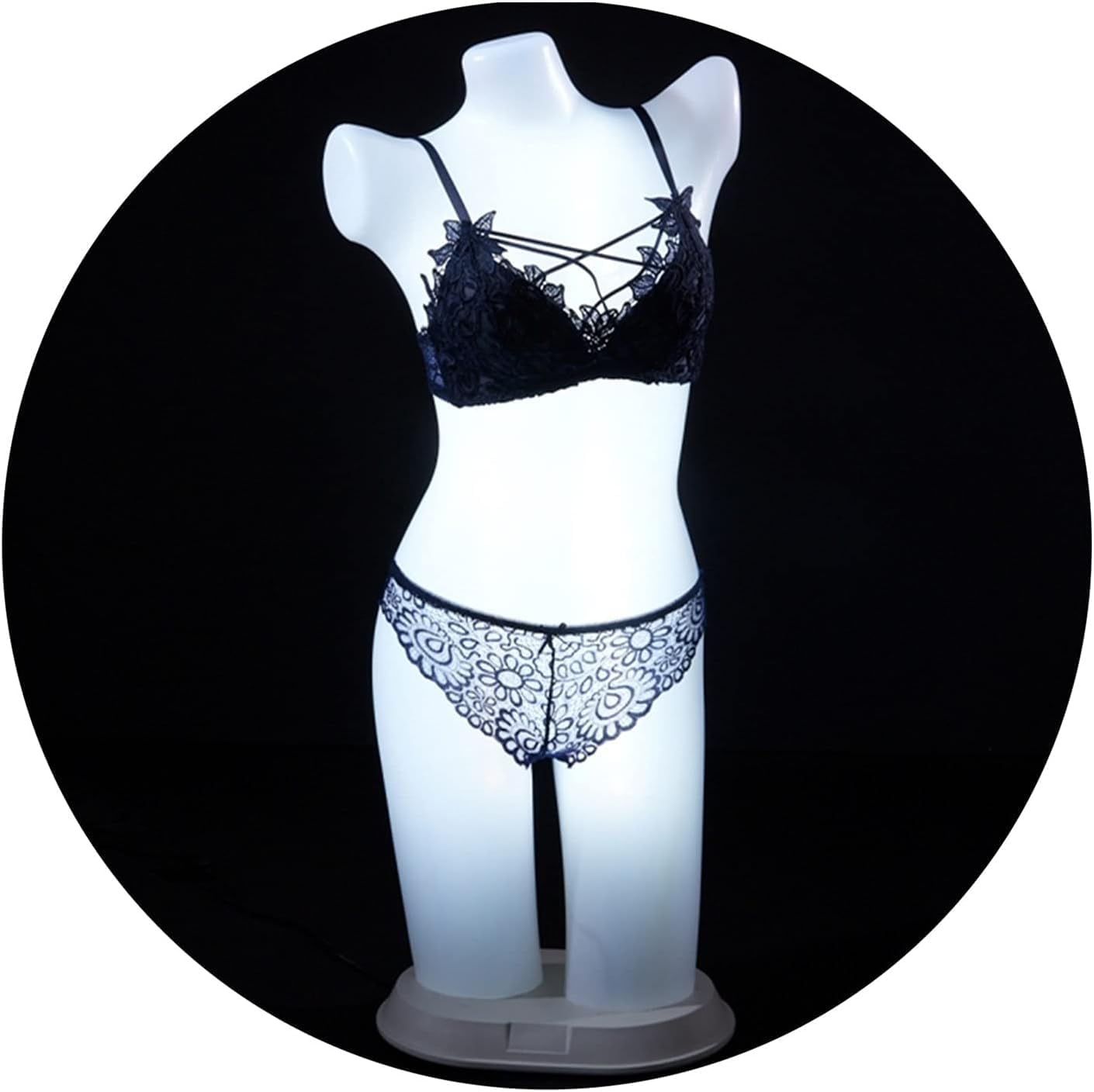 Loop Group Female Mannequin - LED Female Mannequin Torso Body, LED Lights Half-Length Dummy Model, Transparent Maniquins Body Can be Used in a Lingerie Shop Clothing (White) (B0CK2DQHP1) Amazon Price History, Amazon Price Tracker