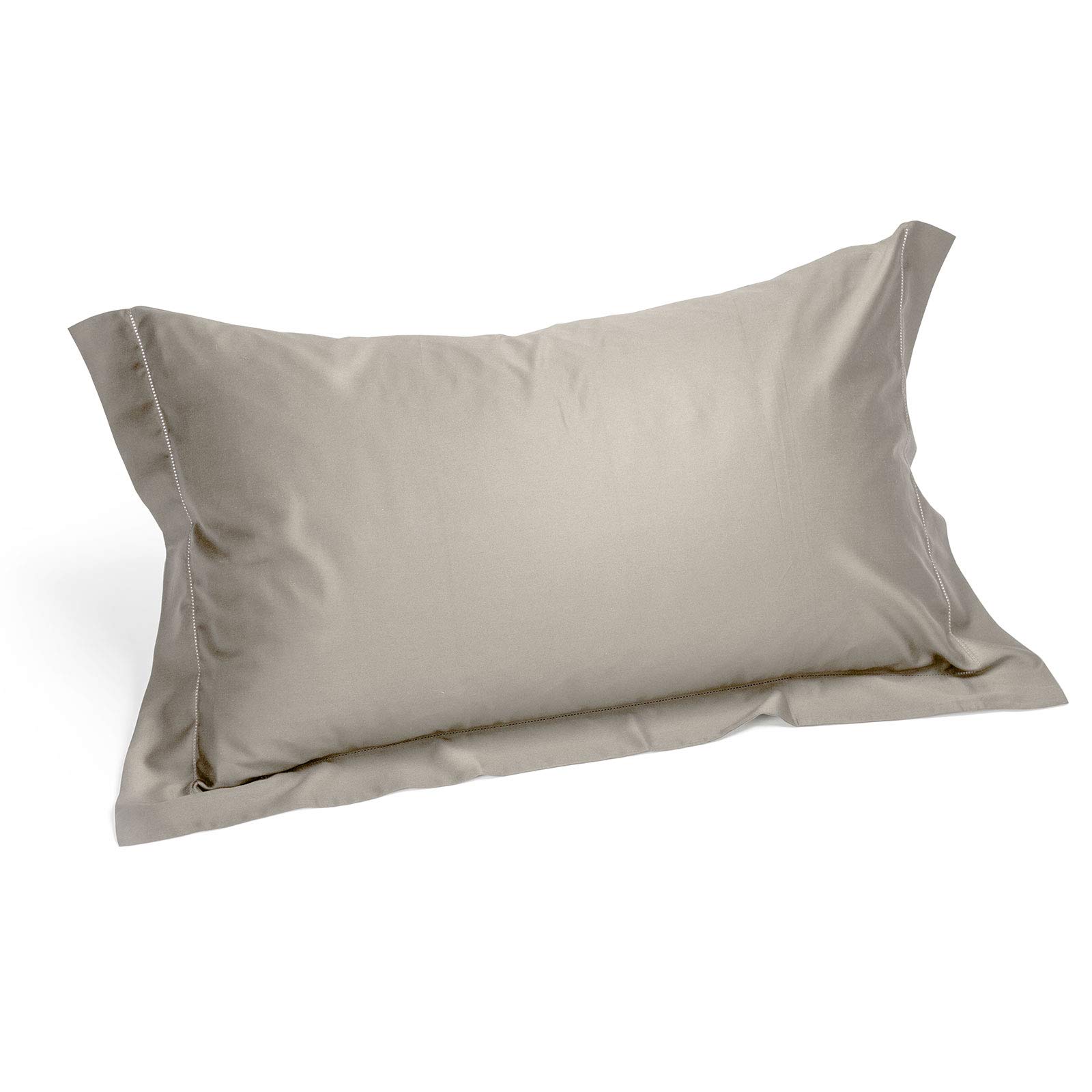 Caleffi Satin Cotton Pillowcases - 69329, Sand, Default - Image 2