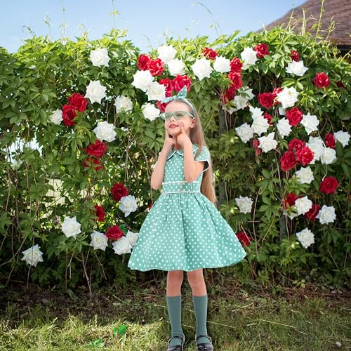 Vestido Retro 50s con Lunares para Niñas miniatura 4