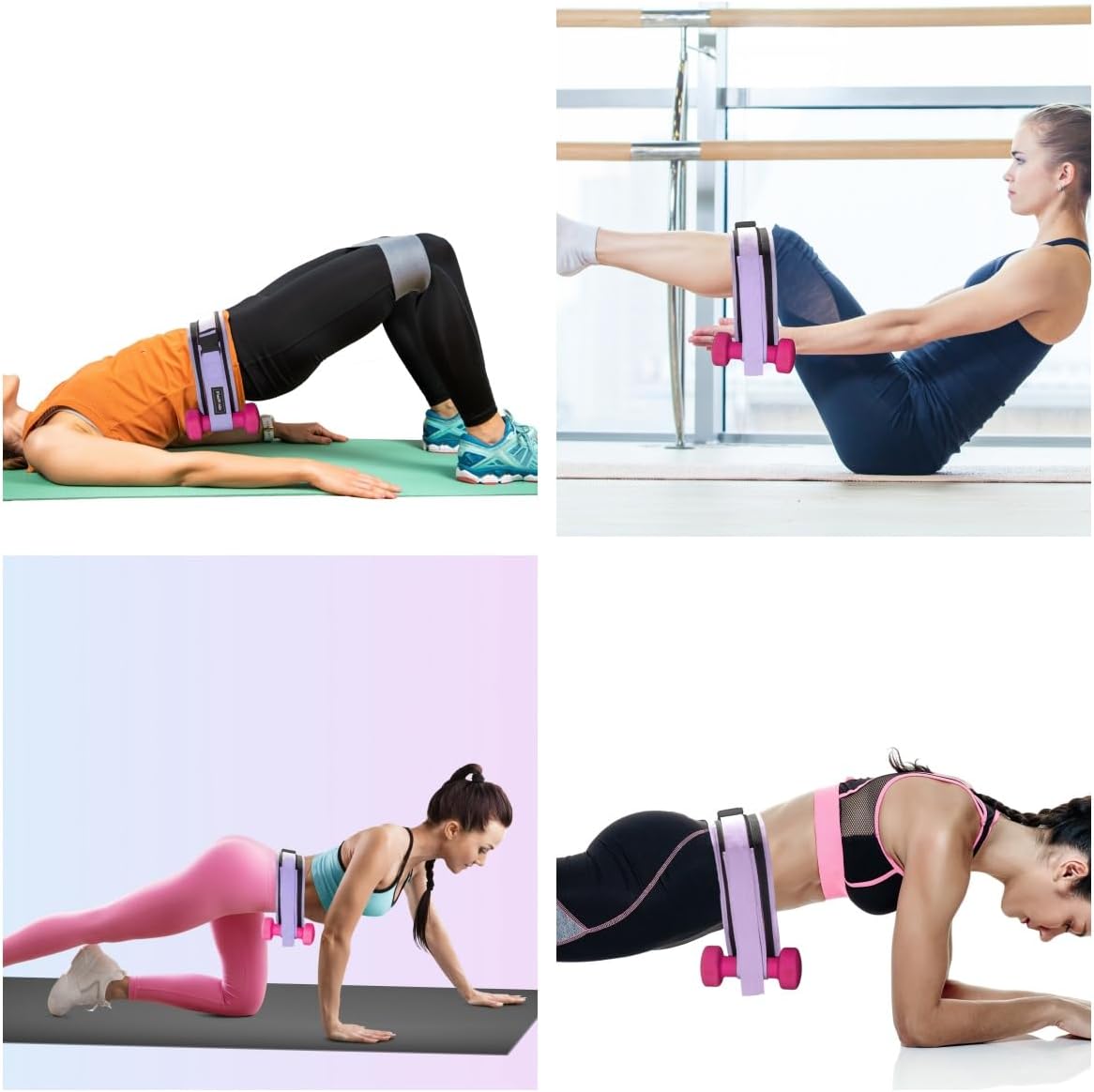 Dumbbell Hip Thrust Belt,Thick Padding Booty Belt for Hip Thrust,Dumbbell Belt for Hip Thrust,Glute Trainer and Booty Builder