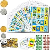 The Original Loteria Mexican Bingo Game with 100 Mexican pesos for 20 Players - loteria de lujo mexicana - loteria mexicana - Juegos de mesa - spanish games Mexican bingo loteria game - loteria cards