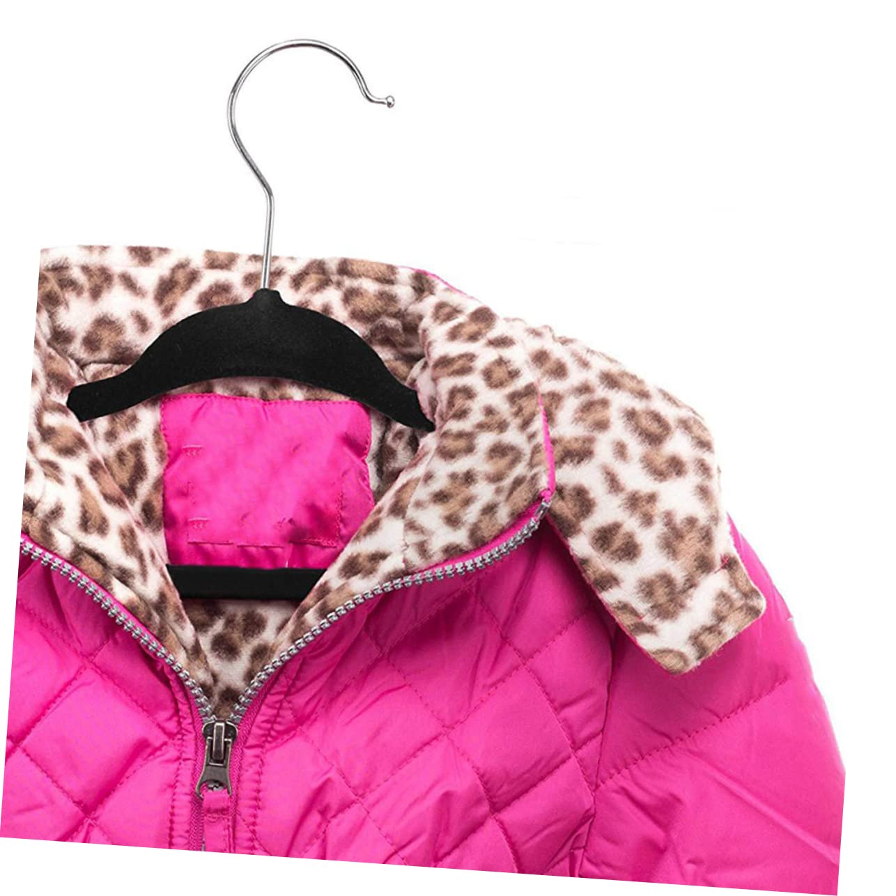 Perchero Niña 20 Perchas para Bebés Antideslizantes de Plástico y Metal, Gancho Metálico Antioxidante y Diseño para Preservar la Forma Ropa