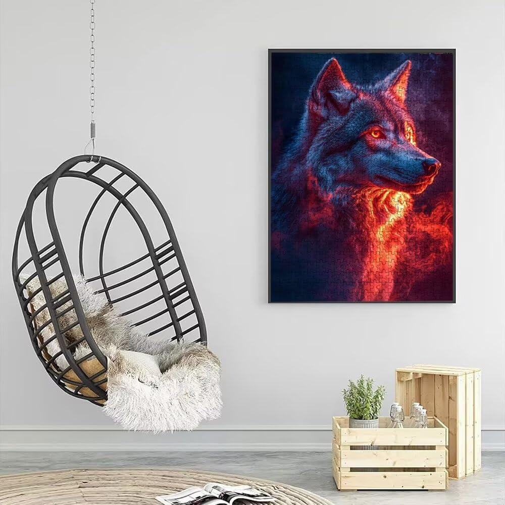 Puzzle 6000 Pezzi, Animali Feroci 3D Puzzle per Adulti Impegnativo, Educa Puzzles Artistico, Divertente E Stimolante Puzzles Decorativo per La Famiglia, Regalo e Decorazione Pareti DX0YL6-970
