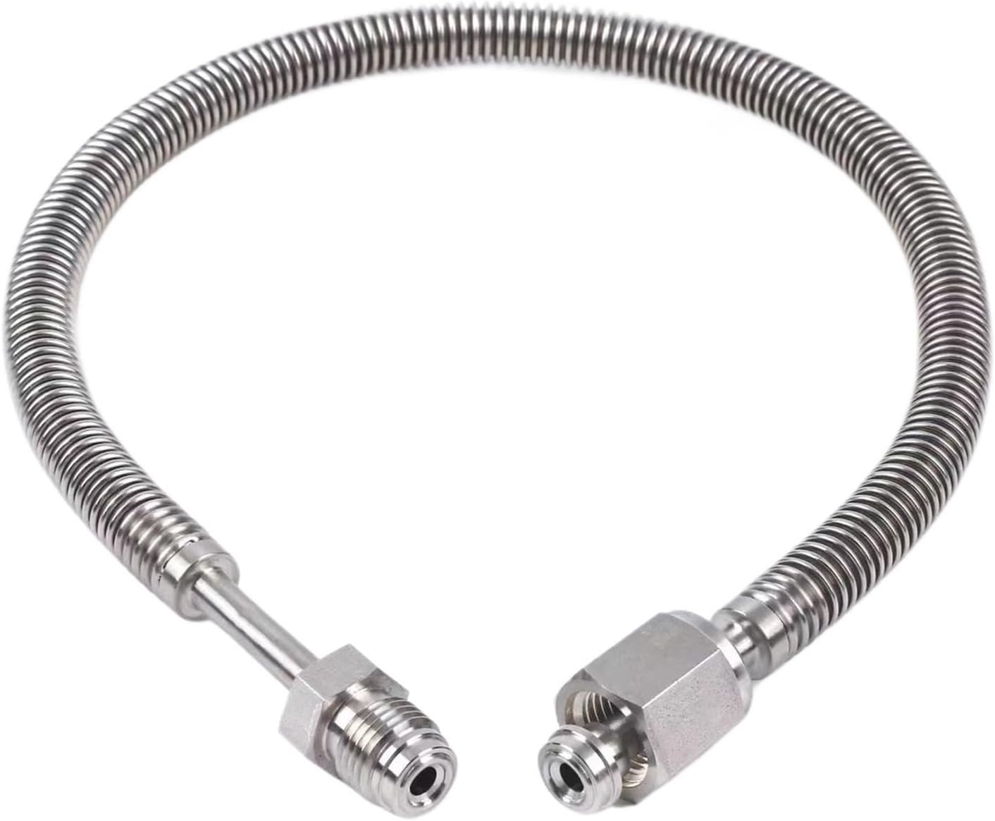 1/4" 3/8" 1/2" VCR Female Male 300-2000mm Length Vacuum Semiconductor 316L Staniless Vacuum Bellow Hose Pipe Homebrew(300mm,3l8 VCR Female-Male)