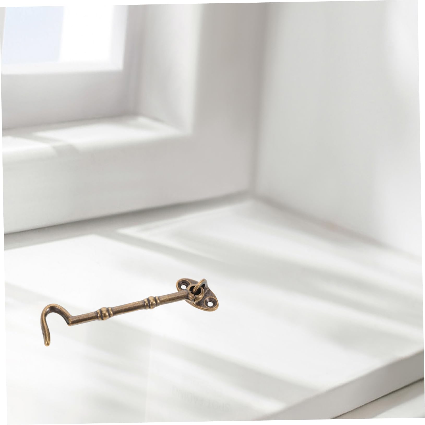 Garneck Metal Door Latch Set 4.1 Brass Latch Window Door Lock Latch Privacy Hook Latch Enhance Security and Aesthetics