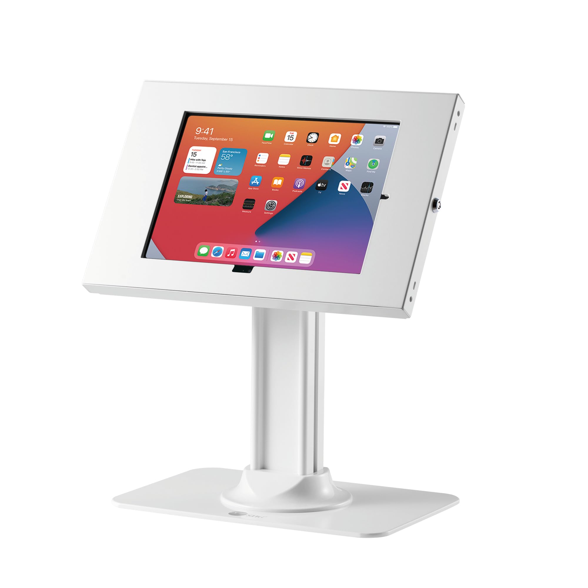 Amazon.com: SIIG Anti-Theft Tablet Kiosk Stand- White, Locking