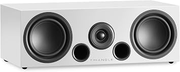 triangle Elara LN02 Center Channel Speaker - Compact 2-Way Design - 60W RMS - Crafted in France Gloss White