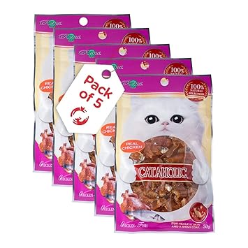 Cataholic Cat Treat - Neko Cat Chicken and Salmon Cube - 80g (Pack of 5)