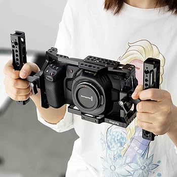 Gaiola completa BMPCC 4K e 6K com alça superior rotativa