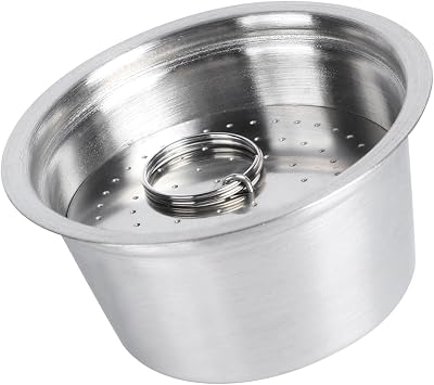 Stainless Steel Reusable Coffee Pods, Pods Reusable Capsule, Pods Reusable for Series with Lid and Filter 53Mm, Efficient Coffee Extraction, Versatile Use (Red)