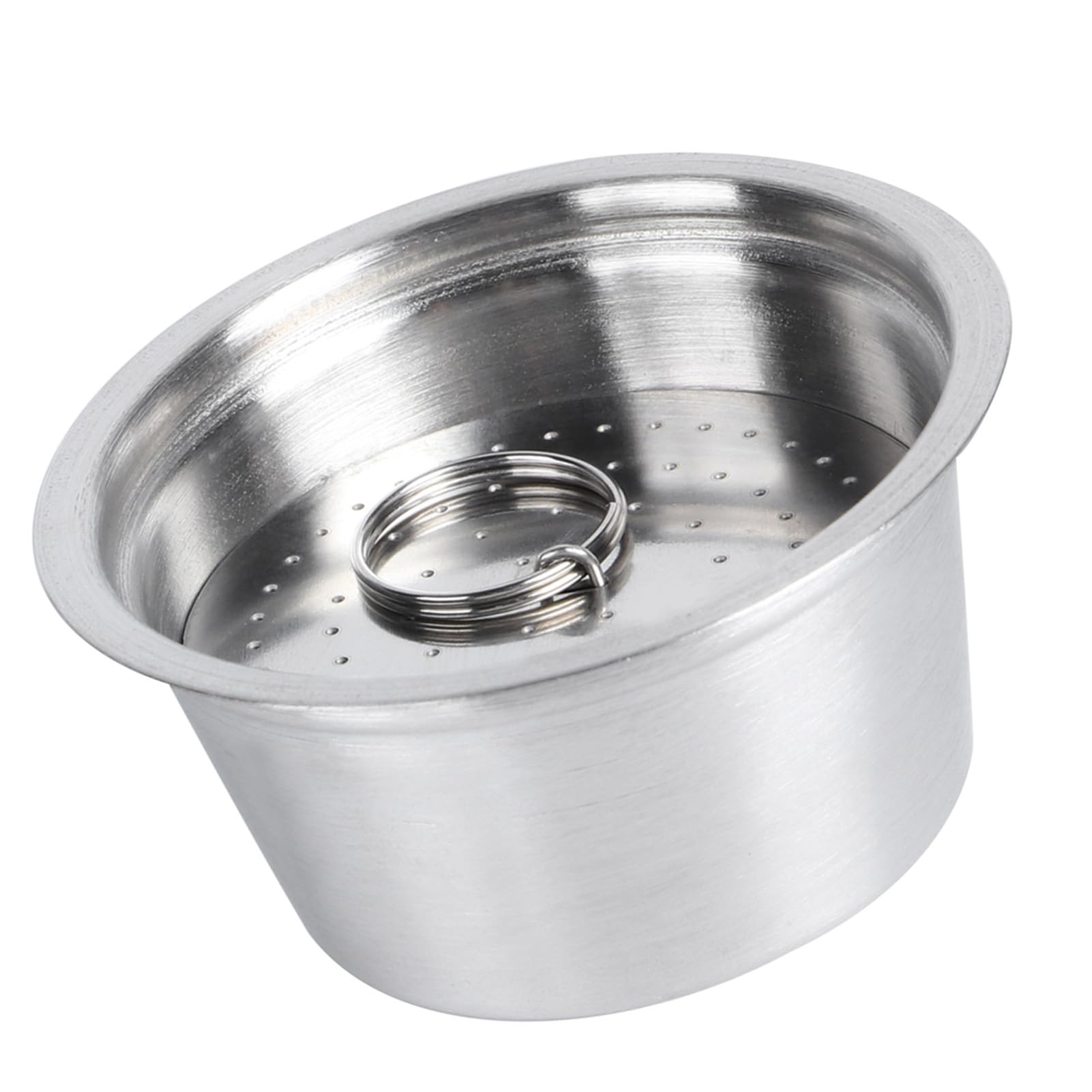 Taza de Cápsulas de café Recargables, Cápsulas de café Recargables de Acero Inoxidable, Filtro de Taza con Tapa de Silicona, Apto para Color (rojo)