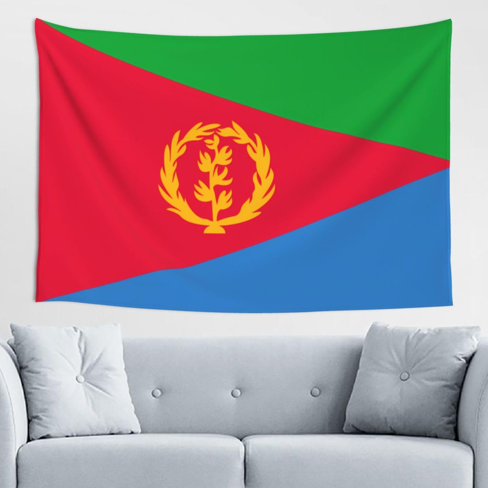 ZZYYDS Eritrean flag Wall Decor Tapestry 60x40in, Wall Hanging, Home Decor, Dorm Decor, Porch Tapestry, etc.