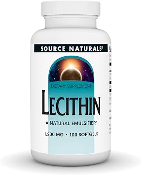 Source Naturals Lecithin, 1200 mg - 100 Softgels