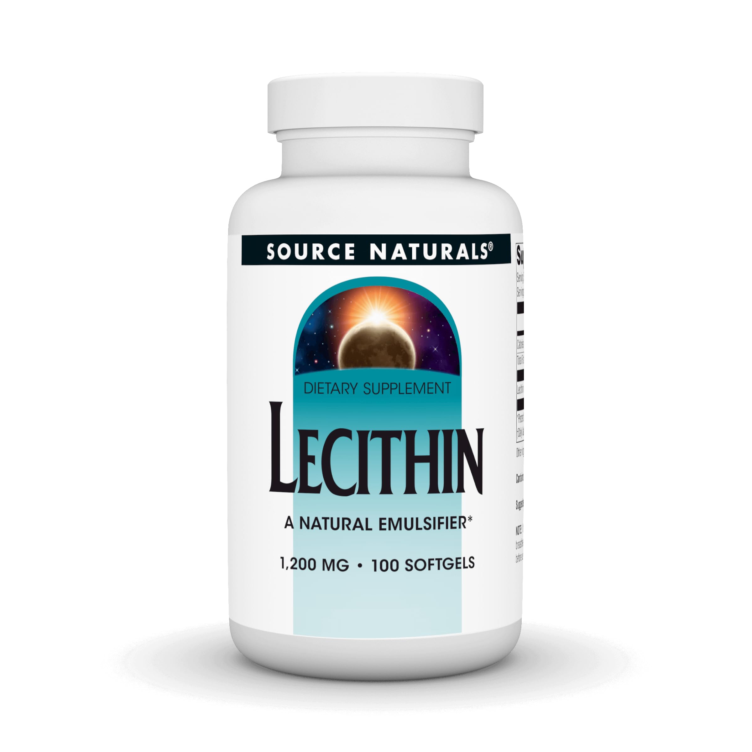 Source Naturals Lecithin, 1200 mg - 100 Softgels