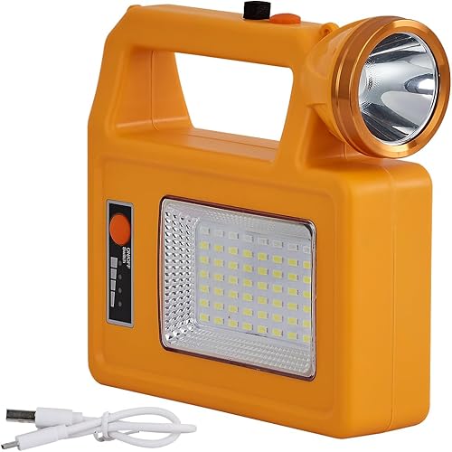 Luz de trabajo recargable, luces de flash inalámbricas, luz de inundación portátil con 3 niveles de atenuación de 2000 lm, 4 colores para campamento