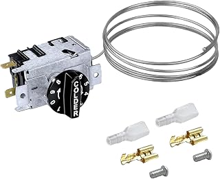 800393 Temperature Control Kit Compatible with true thermostat, true refrigerator thermostat, 800306, 831932 true thermostat, fit true t-49, gdm-26, gdm-49 thermostat, freezer thermostat