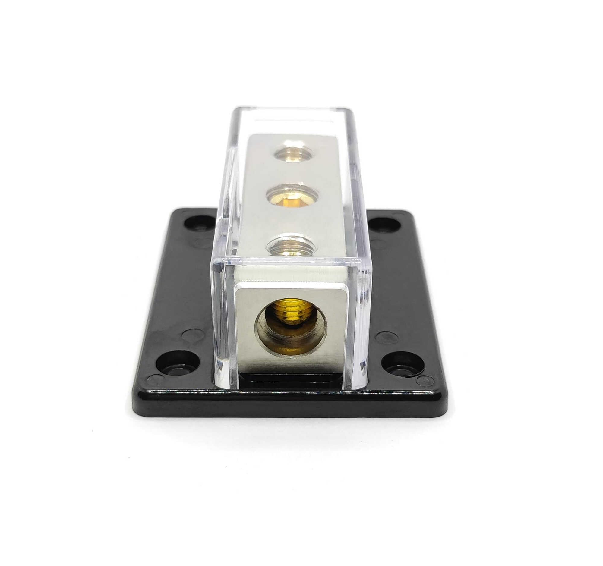 Power Distribution Block Car Audio Distribution Block - 2x 4 Gauge Inputs,  8x 8 Gauge Outputs, Fuse-less For Amplifier Wiring Non Fused Distribution  Blocks
