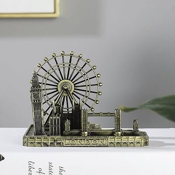 London Souvenirs Big Ben Tower Bridge London Eye Miniature Home and Office Decorative Ferris Wheel Decoration Home Decoration