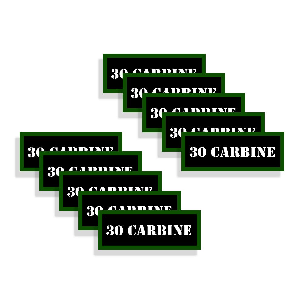Speed Demon Hot Rod Shop Ammo Can Labels 30 Carbine Ammunition Decals for 30 Carbine Ammo - 10 Pack Adhesive Vinyl 3
