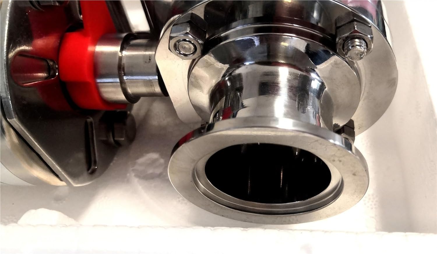 Food Grade Stainless Steel Pneumatic Butterfly Valve with Tri Clamp(6 in)