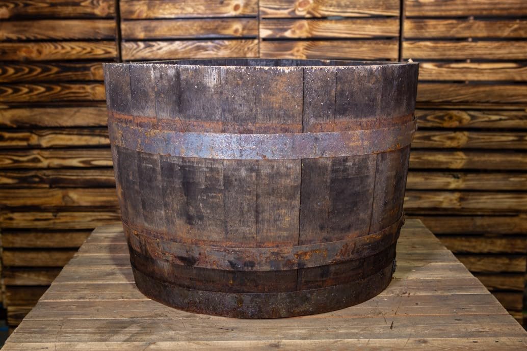 Barrel Creations Brown Oak Whisky Barrel Planter