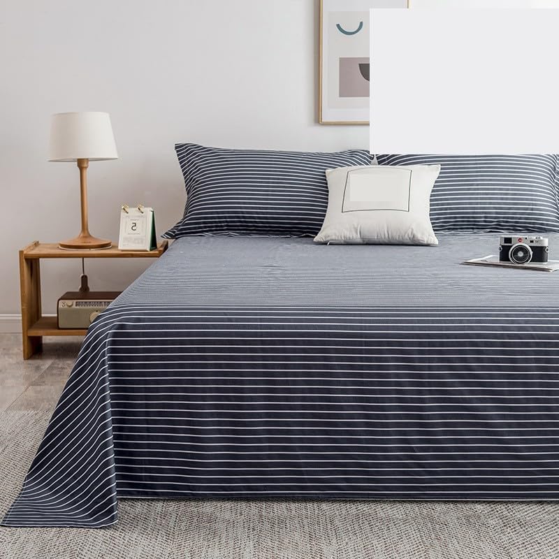 Drap housse pur coton bleu clair 120x230cm fini le drap qui glisse