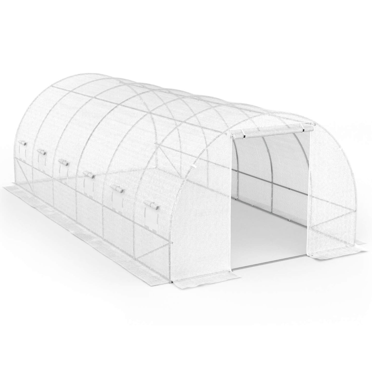 Probache - Bâche de Rechange 130gr/m² pour Serre Tunnel 18 m² Transparente CRIMÉE