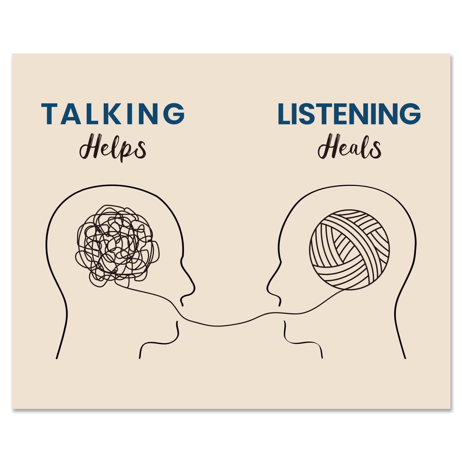 Decorazione Ufficio Terapia Psicologia Poster Salute Mentale Per Ufficio - 30x38cm Con Cornice, Decorazione Psicologia E Terapia Poster 30x38 Cm Cornice - 7