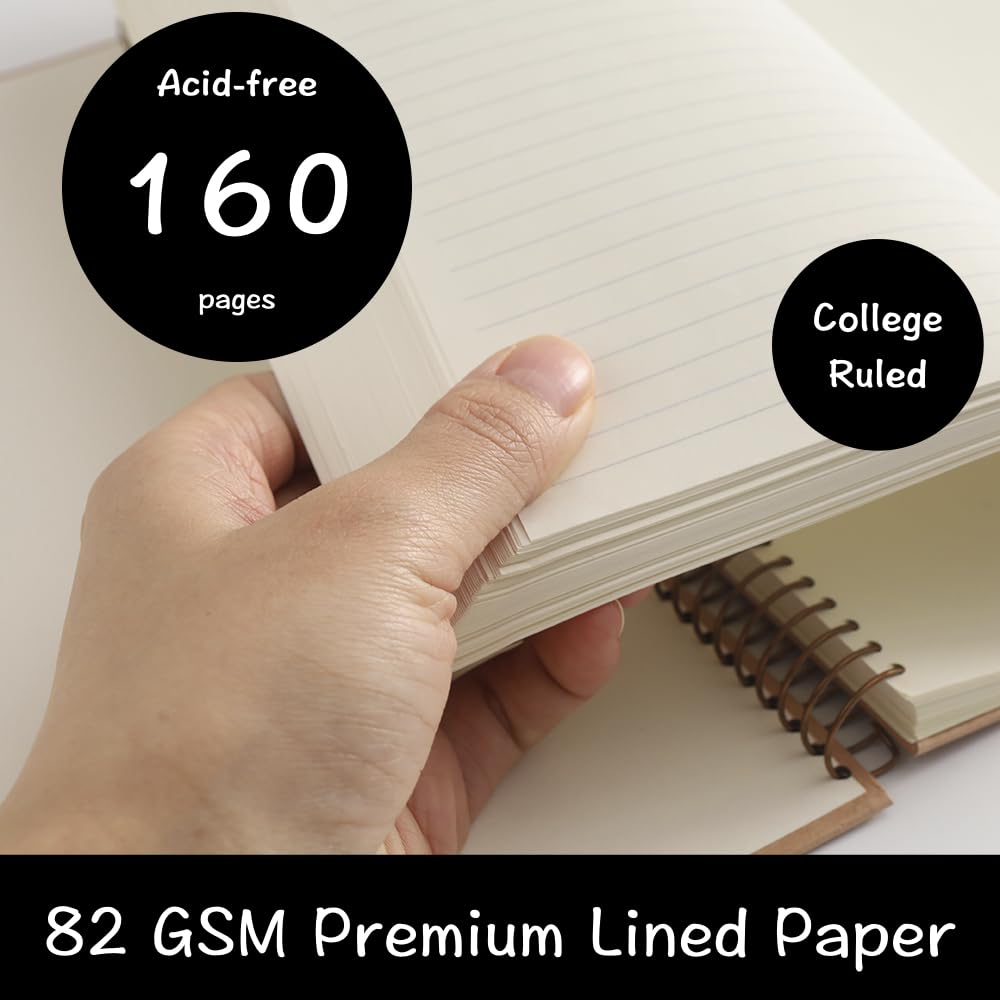 Urby Left Handed Notebooks College Ruled, 160 Pages 1 Subject, Hard Cover, Size 8.5" X 5.7" - Image 2