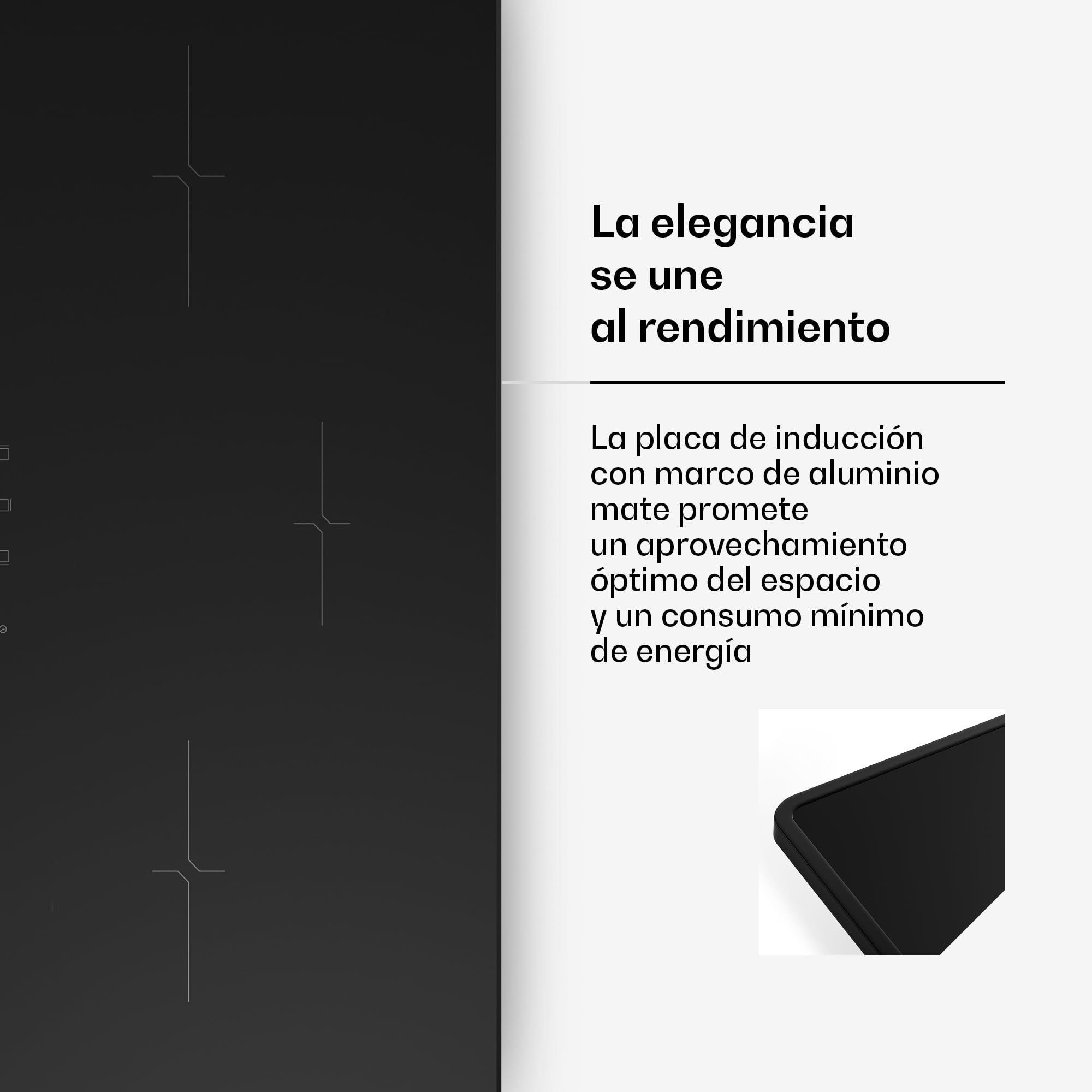 Klarstein Velaire Placa Inducción 80cm - 3 Zonas, 5500W Boost, Control Táctil Deslizante, Temporizador, Bloqueo Infantil, Indicador Calor Residual, Cocina Inducción