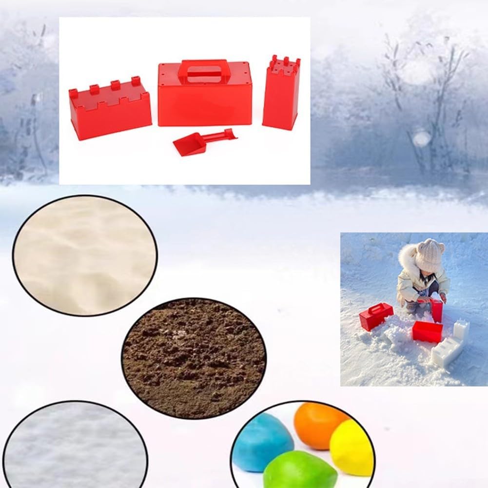 Activité de Plein air innovante : construisez Un château Unique avec Notre Ensemble Fabrication Briques Neige adapté aux Enfants