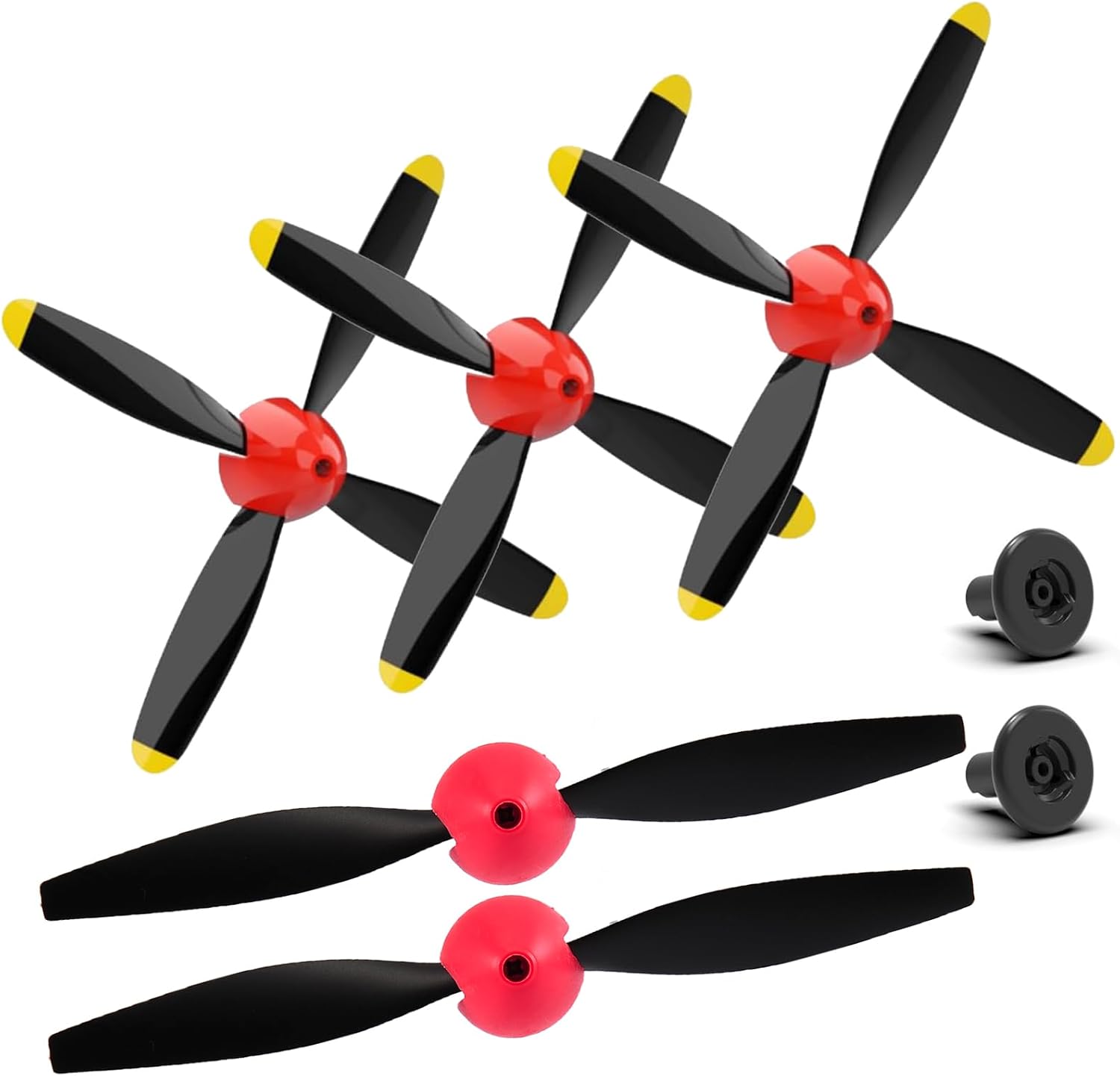 ANTSIR RC Plane Propellers Replacement for The Legend war Bird Series 400 4 Channel Hobby Remote Control Airplane - Set of 5 (Yellow)