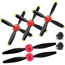 ANTSIR RC Plane Propellers Replacement for the Legend war Bird Series 400 4 Channel Hobby Remote Control Airplane - Set of 5 red