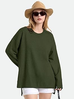ZANZEA Women's Fall Sweaters 2025 Oversized Loose Long