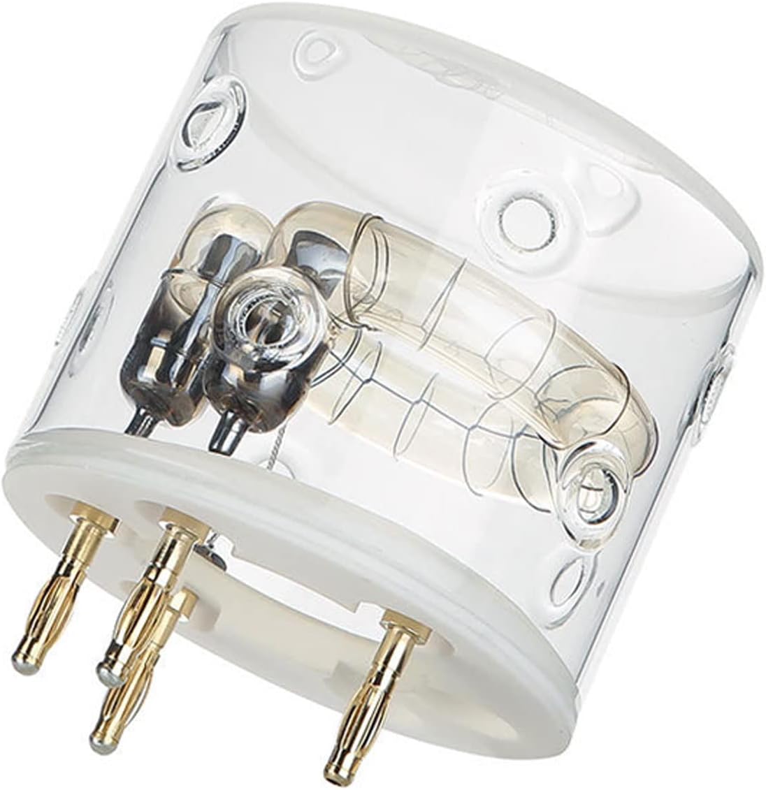 Close-up view of the GODOX AD600Pro replacement flash tube bare bulb, showing the glass and metal pins.
