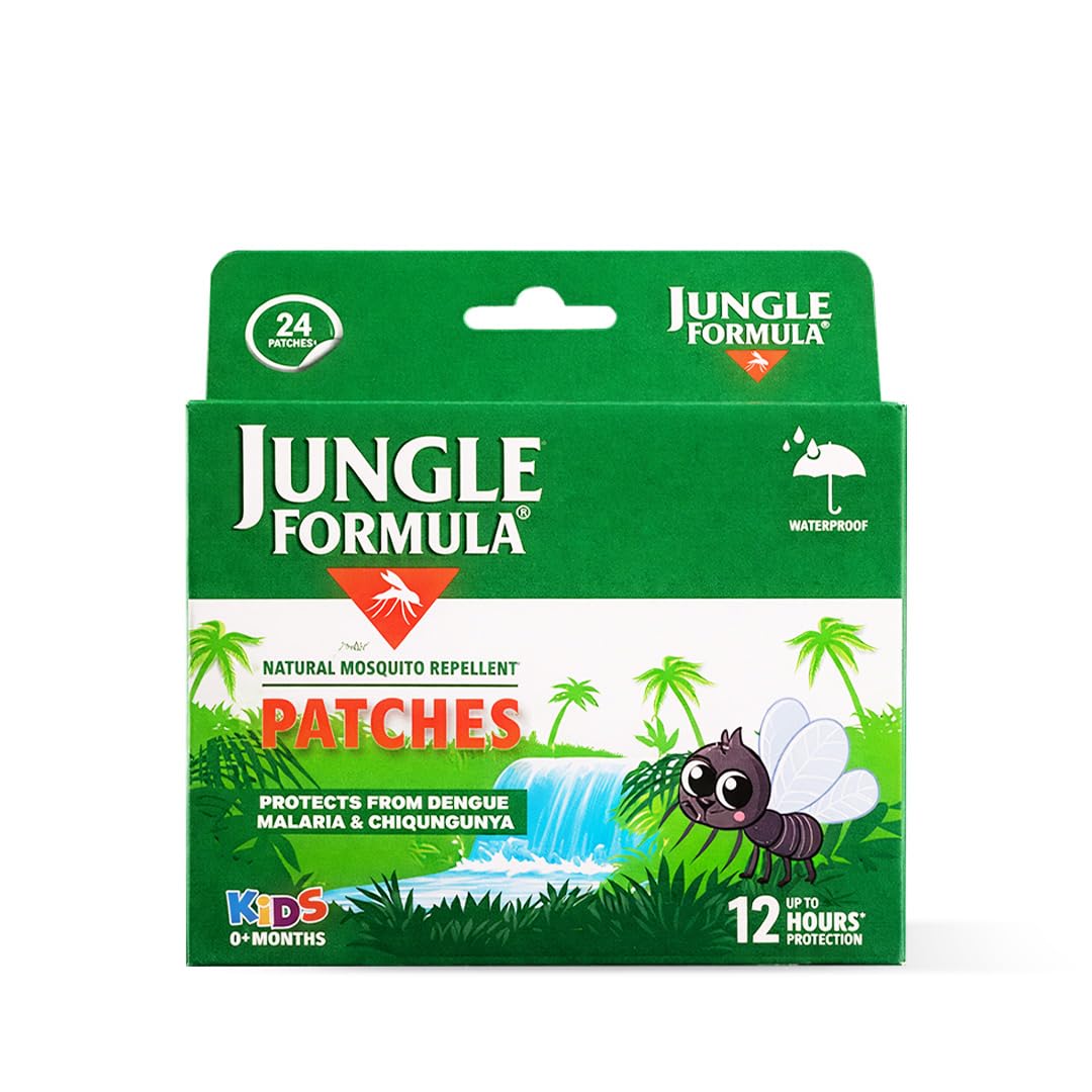 Jungle Formula Natural Repellent Mosquito Patches |12 Hours Protection I| Patches for Babies | Waterproof Patches I For Indoor & Outdoor | Safe for New Borns | 24 Patches-image-49